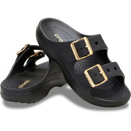 クロックス（crocs）（レディース）サンダル メタリックバックル サタデー サンダル Black 213316-001