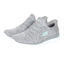 スケッチャーズ（SKECHERS）（レディース）カジュアルシューズ スリップインズ サミッツ ダズリング ヘイズ グレー 149937W-GYMT スニーカー ハンズフリー