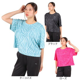 プーマ（PUMA）（レディース）TRAIN FAVORITE AOP クロップ Tシャツ 523659
