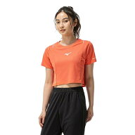 ミズノ（MIZUNO）（レディース）ドライエアロフロークロップドTシャツ 半袖 32MAD82056