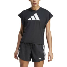 アディダス（adidas）（レディース）トレイン アイコンズ トレーニング レギュラーフィット 半袖ロゴTシャツ DJD38-HY9258