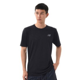 ニューバランス（new balance）（メンズ）ランニング Q Speed ジャガード ショートスリーブ Tシャツ 半袖 AMT11278BK ナイトラン