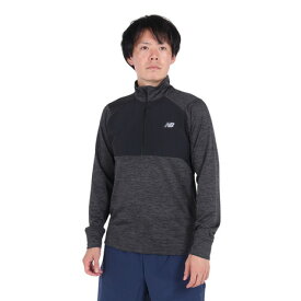 【10%OFFクーポン対象！7/17まで】ニューバランス（new balance）（メンズ）Heat Grid クオータージップトップ MT43204BK