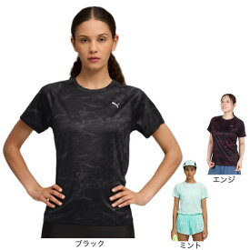 プーマ（PUMA）（レディース）ランニング ヴェロシティ AOP 半袖 Tシャツ 528230