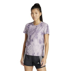 アディダス（adidas）（レディース）ULTIMATEADIDAS 総柄プリント 半袖Tシャツ IJN48-IL7177