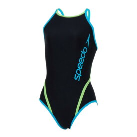 スピード（SPEEDO）（レディース）競泳水着 レディース 水泳 エフシーターンズスーツ ターコイズ M-LLサイズ STW02550 TQ スイムウェア トレーニング水着