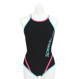 スピード（SPEEDO）（レディース）競泳水着 水泳 エフシーターンズスーツ 黒 S-LLサイズ STW02550G EM トレーニング水着