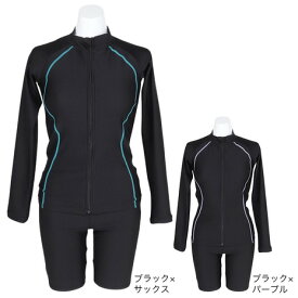 フットマーク（FOOTMARK）（レディース）フィットネス水着 レディース 水泳 24 長袖セパレーツ 0242703