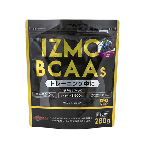 プロテイン イズモ IZMO BCAAs グレープ風味 280g キッズ レディース オンライン価格 倉 メンズ 激安格安割引情報満載 約20食入