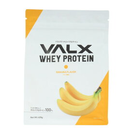 バルクス（VALX）（メンズ、レディース）バルクスホエイプロテイン バナナ風味 420g VALXホエイプロテイン バナナ タンパク質 運動 スポーツ筋トレ
