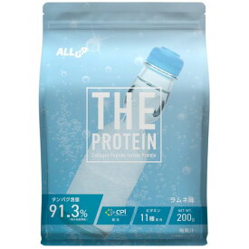 ALL UP（ALL UP）（メンズ、レディース）プロテイン THEPROTEIN ラムネ味 200g 約7食入 GWM52TK017 乳糖未配合 高たんぱく