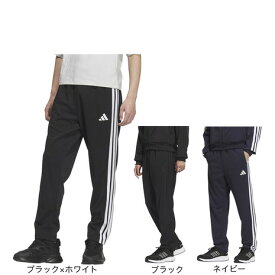 【10％OFFクーポン対象！2/11まで】アディダス（adidas）（メンズ）スリーストライプス レギュラーフィット ダブルニット オープンヘム トラックパンツ JZR01