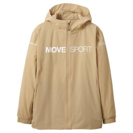 デサント（DESCENTE）（メンズ）ジャケット ストレッチ 撥水 ベージュ ライトリップ フルジップフーディー DMMVJF11 BG ベージュ