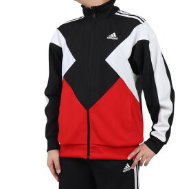 アディダス（adidas）（キッズ）ジュニア マストハブ ルーズフィット カラーブロック ダブルニット トラックトップ ジャケット KPX86-JP4893