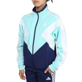 アディダス（adidas）（キッズ）ジュニア マストハブ ルーズフィット カラーブロック ダブルニット トラックトップ ジャケット KPX86-JP4895
