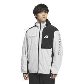 アディダス（adidas）（メンズ）アダプテーション レギュラーフィット ストレッチ ウーブン フード付き フルジップ トラックトップ Z4786-KA1239