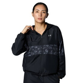 アンダーアーマー（UNDER ARMOUR）（レディース）トリコット ウーブン フルジップ フーディー 1388192 001