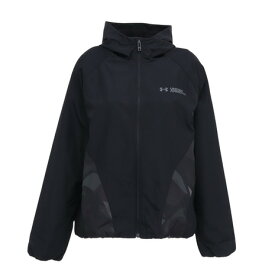 アンダーアーマー（UNDER ARMOUR）（レディース）トリコットウーブン プリント フルジップ フーディ 6010220 001