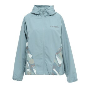 アンダーアーマー（UNDER ARMOUR）（レディース）トリコットウーブン プリント フルジップ フーディ 6010220 323