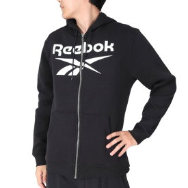 リーボック（REEBOK）（メンズ）パーカー メンズトレーニング エッセンシャルズ ビッグ ロゴ BJ231-GR1638 ブラック