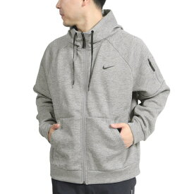 ナイキ（NIKE）（メンズ）サーマフィット フルジップ フィットネスパーカー DQ4831-063 グレー