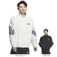 アディダス（adidas）（メンズ）ワーディングパック ルーズフィット メッシュ裏地付き ウーブンジャケッ…