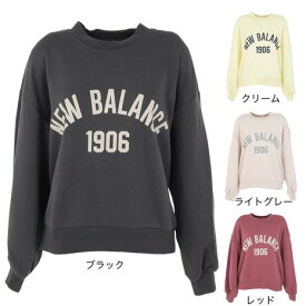 ニューバランス（new balance）（レディース）トレーナー レディース Essentials Varsity スウェットクルーネック WT33553