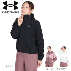 アンダーアーマー（UNDER ARMOUR）（レディース）ライバル ウーブン ジャケット フーディー 6004849