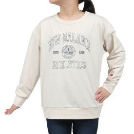 【20％OFFクーポン対象！10/19まで】ニューバランス（new balance）（キッズ）吸水速乾 Graphic スウェットクルー 長袖 Tシャツ ABT45504LIN
