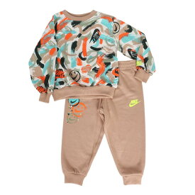 ナイキ（NIKE）（キッズ）NSW EY AOP クルーネックスウェット 上下セット 86M284-X0L