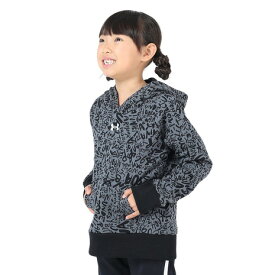 アンダーアーマー（UNDER ARMOUR）（キッズ）ジュニア ライバルフリース プリント フーディー 1379520 001