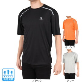 ジローム（GIRAUDM）（メンズ）ドライプラス グリッドメッシュ半袖Tシャツ CT4S0091-TR863-GRGC