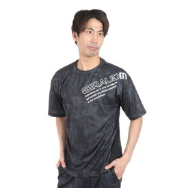 ジローム（GIRAUDM）（メンズ）ドライプラスクール SHINE BLOCK メッシュ半袖Tシャツ CT4S0017-TR863-GRSD