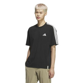 アディダス（adidas）（メンズ）エッセンシャルズ プラス ルーズフィット スリーストライプス シングルジャージー半袖Tシャツ U4243-KF3736