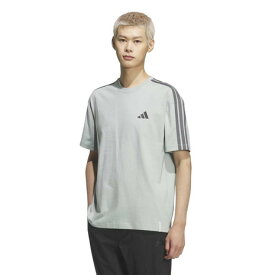 アディダス（adidas）（メンズ）エッセンシャルズ プラス ルーズフィット スリーストライプス シングルジャージー半袖Tシャツ U4243-KF3741