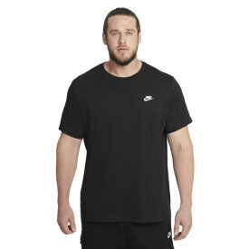 ナイキ（NIKE）（メンズ）Tシャツ 半袖 クラブ Tシャツ コットン100% 黒 ブラック ワンポイント シンプル 洗濯可 AR4999-013
