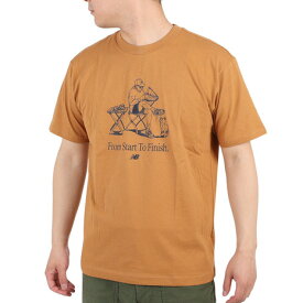 ニューバランス（new balance）（メンズ）半袖Tシャツ メンズ Essentials Cafe Grandpa Jersey MT31560TOB 綿100%