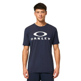 オークリー（OAKLEY）（メンズ）Tシャツ 半袖 メンズ 吸汗速乾 UVカット UPF50+ 抗菌防臭 ネイビー ENHANCE QD SS TEE FOA405179-6DG