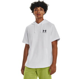 アンダーアーマー（UNDER ARMOUR）（メンズ）Tシャツ メンズ ライバルテリー ショートスリーブ フーディ 1377184 100 ドライ 速乾