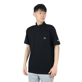 ニューエラ（NEW ERA）（メンズ、レディース）半袖 ハーフジップ パフォーマンス ミッドネックTシャツ Rear Vertical Logo 14121969/14121970