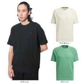 【20%OFFクーポン対象！6/11まで】アディダス（adidas）（メンズ、レディース）スリーストライプス スウェット 半袖 シャツ KUE37 ヘビーウェイト ルーズフィット