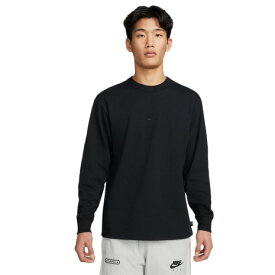 ナイキ（NIKE）（メンズ）長袖 Tシャツ メンズ プレミアム エッセンシャル DO7391-010 黒 ブラック スポーツウェア ロンT カットソー カジュアル 24春商品