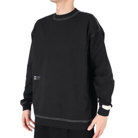 【10%OFFクーポン対象！7/24まで】【10%OFFクーポン対象！7/17まで】ニューバランス（new balance）（メンズ）1000 リブ裾ロングスリーブ Tシャツオーバーサイズフィット AMT35102BK