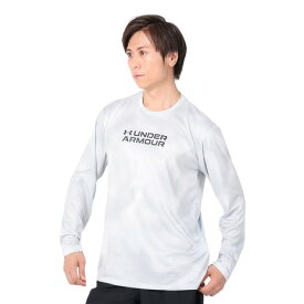 アンダーアーマー（UNDER ARMOUR）（メンズ）長袖Tシャツ メンズ テック プリント ロングスリーブシャツ 1381358 100