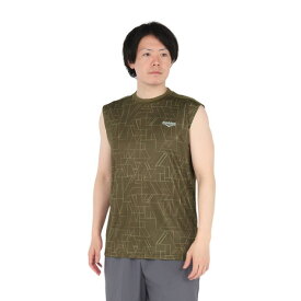 デュアリグ（DUARIG）（メンズ）ドライプラスクール シャインブロック メッシュ ノースリーブTシャツ 5S0012-TRCT-863HD KHK