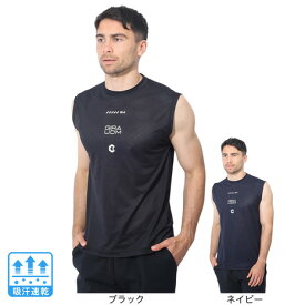 ジローム（GIRAUDM）（メンズ）ドライプラス メッシュ ノースリーブTシャツ CT4S0033-TR863-GRES