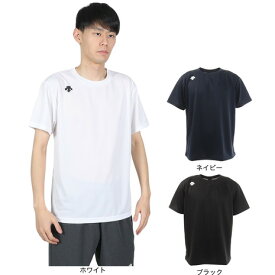 デサント（DESCENTE）（メンズ） Tシャツ 半袖 メンズ 吸汗速乾 ワンポイントシンプル 白 ホワイト ハーフスリーブシャツ DMC-5801B