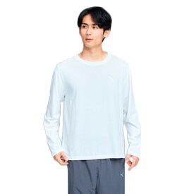 プーマ（PUMA）（メンズ）ESS MX リラックスド キャット 長袖Tシャツ 690355 02 WHT