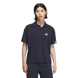 アディダス（adidas）（メンズ）エッセンシャルズ プラス ルーズフィット スモールロゴ 半袖ポロシャツ JUP99