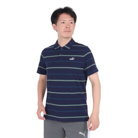 プーマ（PUMA）（メンズ）ESS ストライプ 半袖ポロシャツ 680693